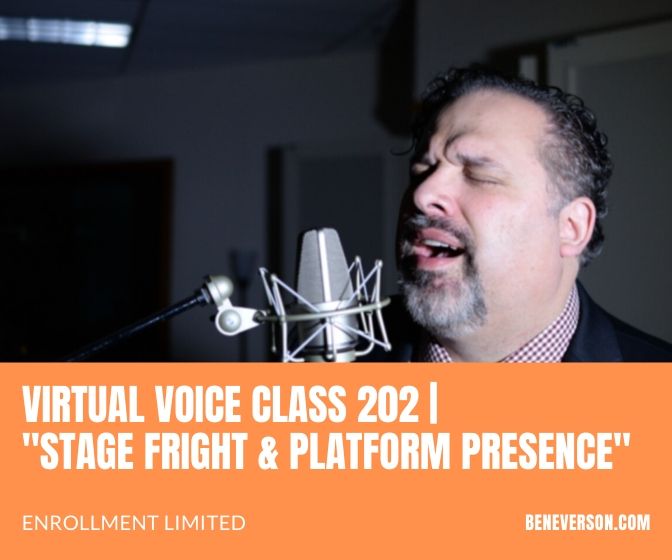 Virtual Class 202 | Stage Fright & Platform Presence